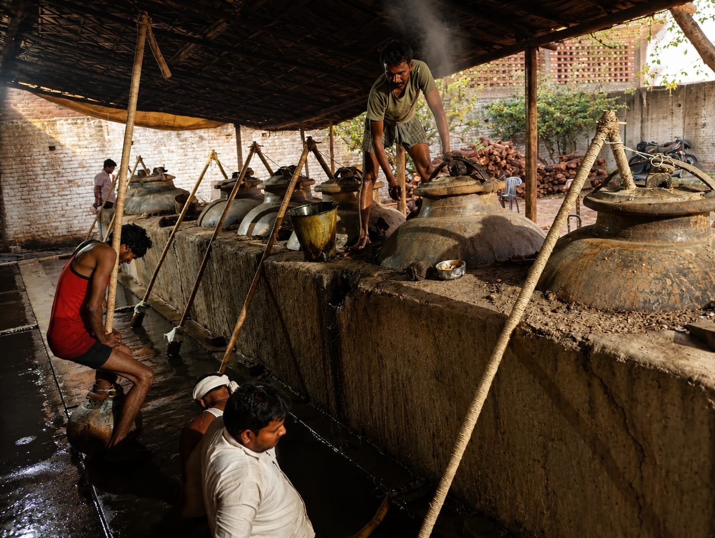 Real Deg-Bhapka Factory Image showing traditional Kannauj attar manufacturing